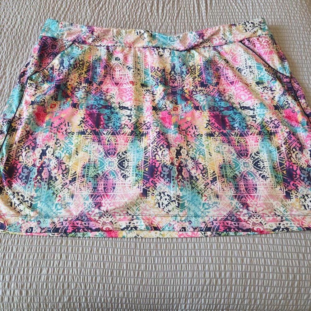EP PRO New York Abstract Floral Golf skort-1X
